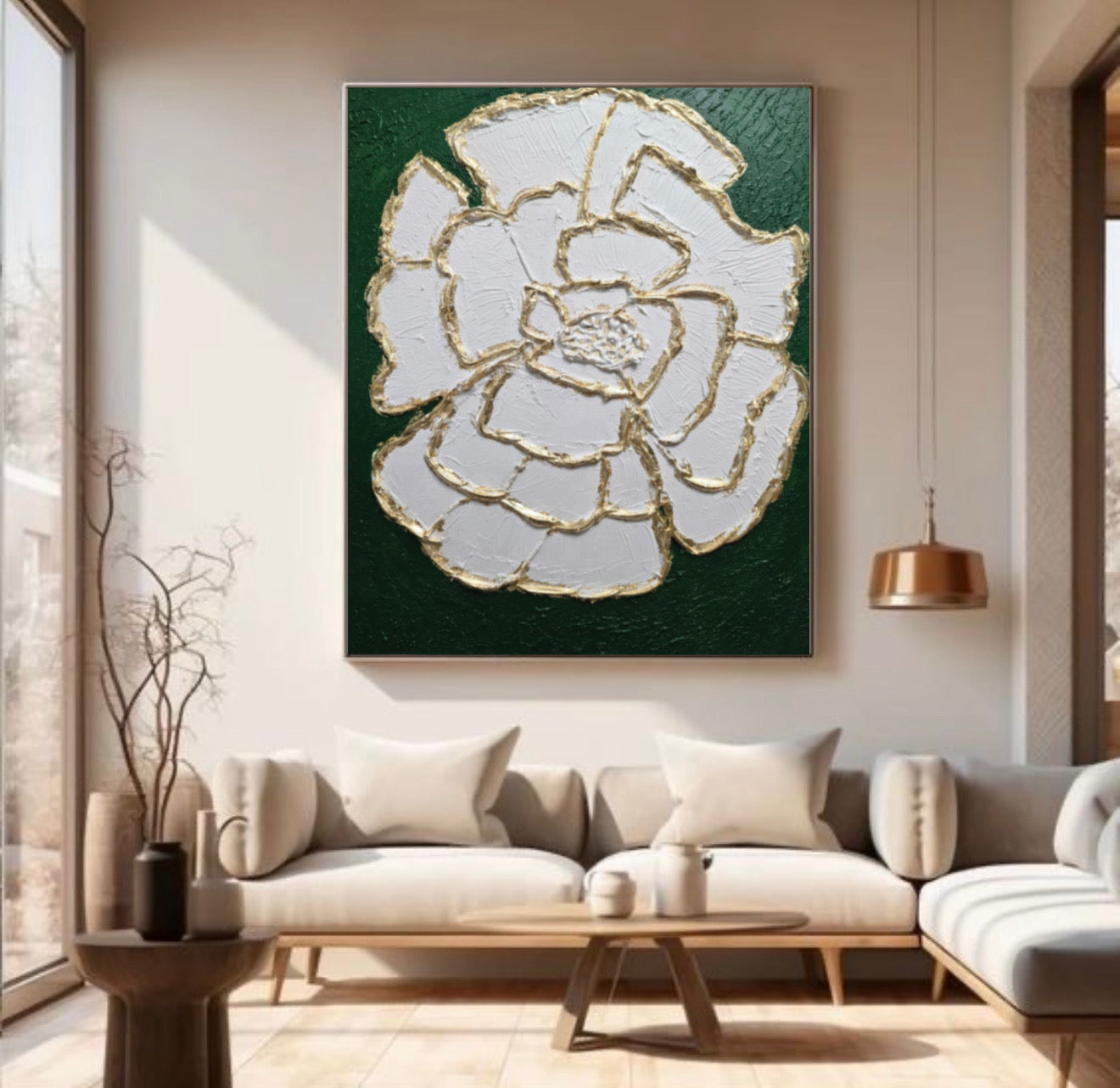 Handmade Textured Canvas Art 16x20